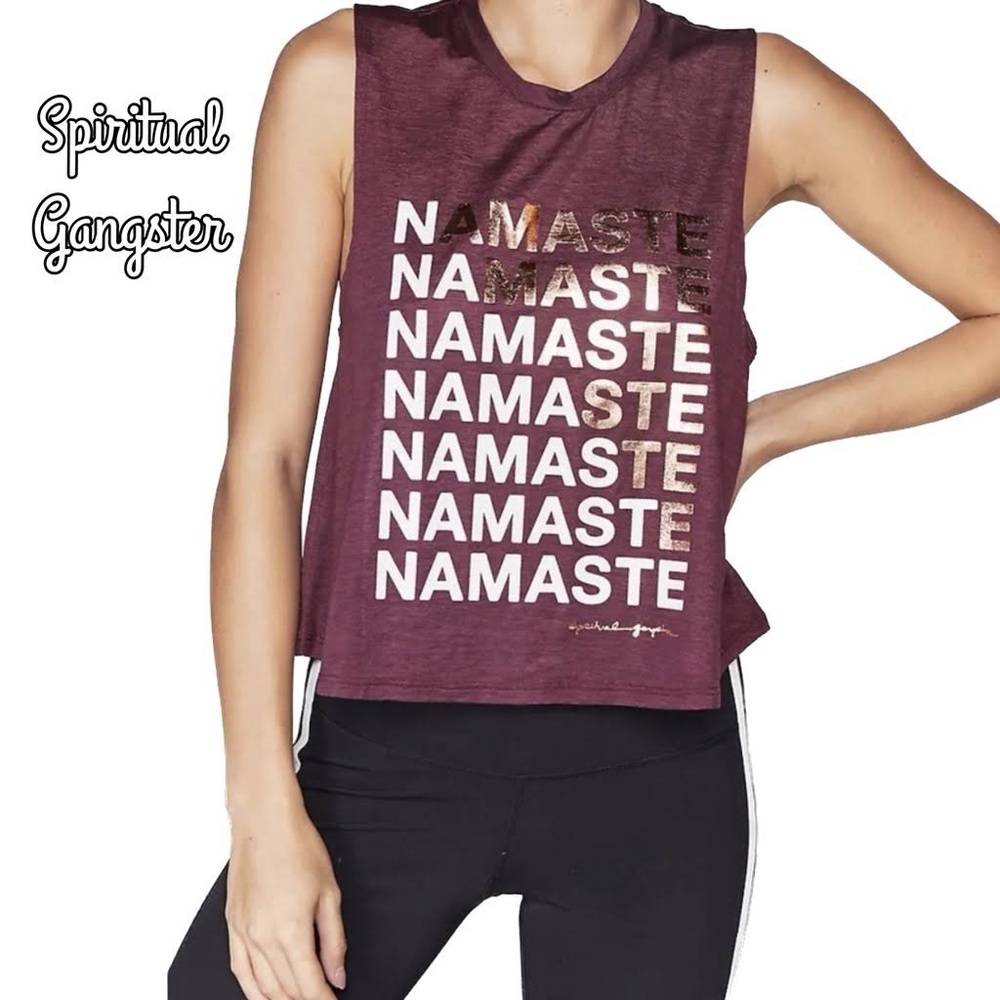 NWT Spiritual Gangster Namaste Tank Top